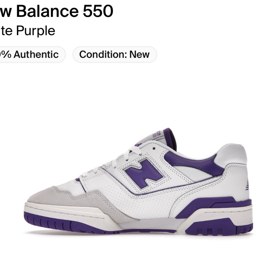 New Balance 550 purple